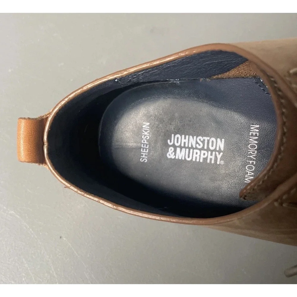 Johnston & Murphy Noah Mens Leather‎ Lace Up Shoes Size 9.5 M